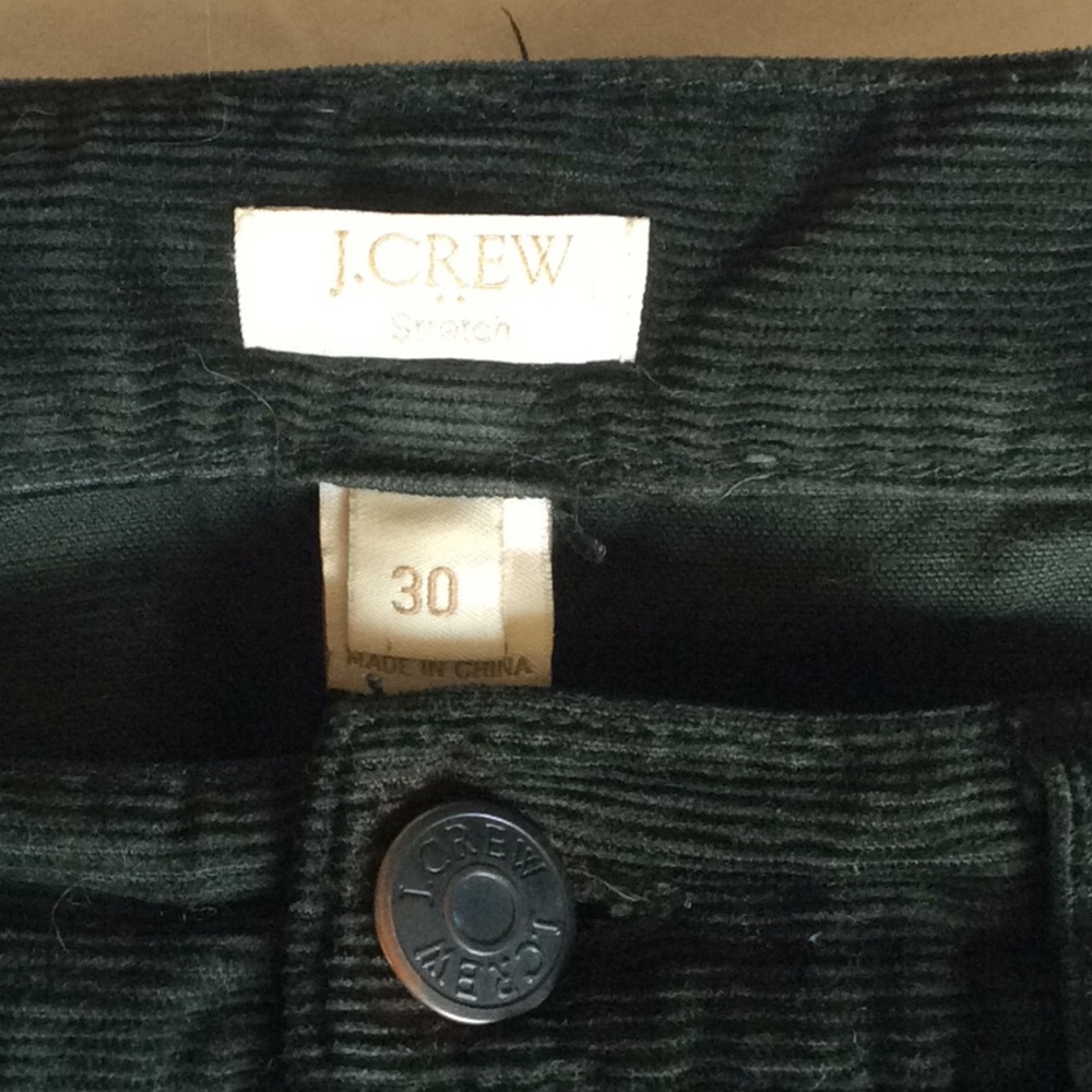 Dark green corduroy pants